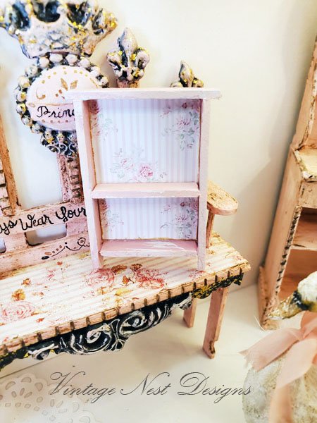 Cabinet Shelf No.106 Dollhouse Miniature Handmade image 1