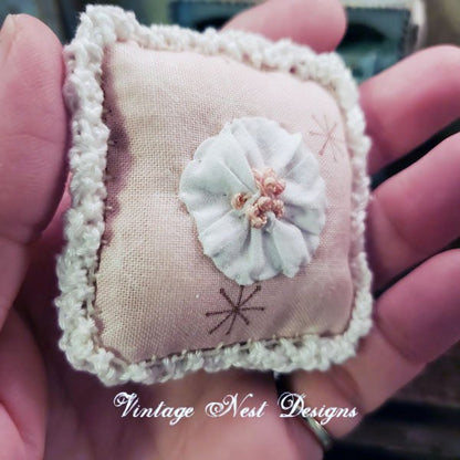 Pillow No.8 Dollhouse Miniature Handmade image 2
