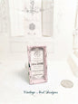 Shabby Bath Sign No.1:2 Dollhouse Miniature Handmade Wooden Framed Art image 0