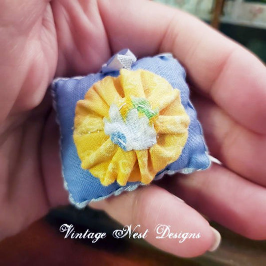 Pillow No.19 Dollhouse Miniature Handmade image 1