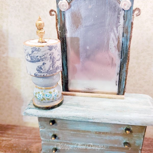 Wooden Lamp No.1 Dollhouse Miniature Handmade image 5