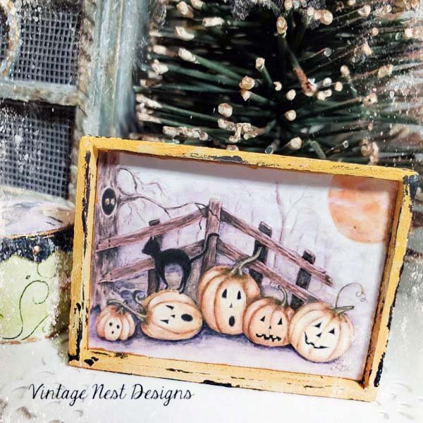 Halloween Pumpkins No.6:2 Dollhouse Miniature Handmade image 3