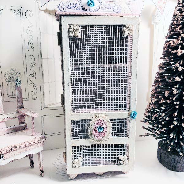 Cabinet No.69 Dollhouse Miniature Handmade image 0