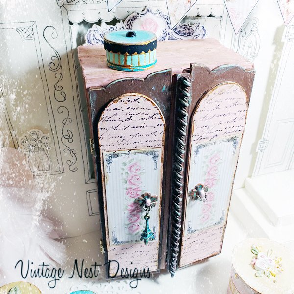 Amoire Wardrobe No.1 Dollhouse Miniature Handmade image 10
