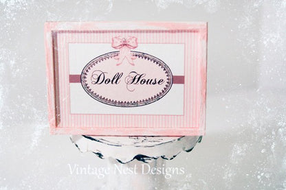 Dollhouse No.1 Dollhouse Miniature Handmade Framed Art image 0