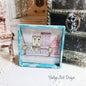 City Life Drawing No.1:1 Dollhouse Miniature Handmade Framed Art image 0