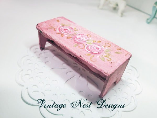 Bench No.21 Dollhouse Miniature Handmade image 1