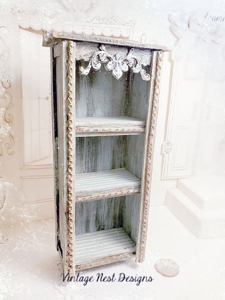 Old Heirloom Cabinet No.62 Dollhouse Miniature Handmade image 12
