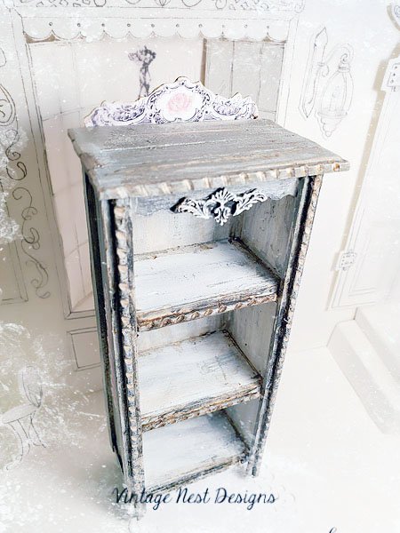 Old Heirloom Cabinet No.63 Dollhouse Miniature Handmade image 3