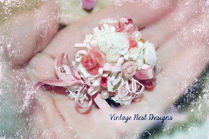 Wedding Bouquet No.1 Dollhouse Miniature Handmade image 1