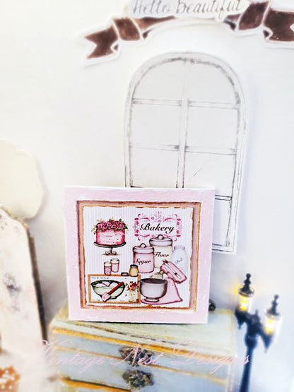 Bakery Pink Mixer No.1:5 Dollhouse Miniature Handmade image 4