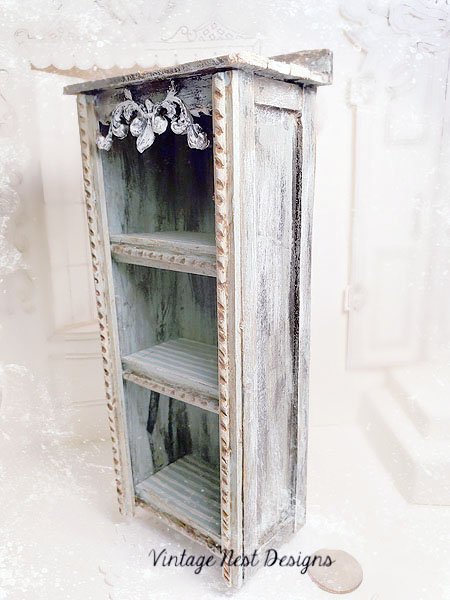 Old Heirloom Cabinet No.62 Dollhouse Miniature Handmade image 7