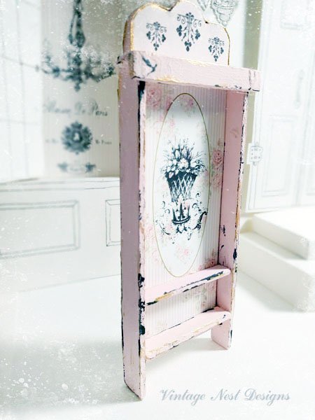 Cabinet Shelf No.60 Dollhouse Miniature Handmade image 5