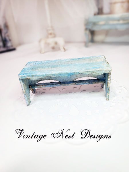 Bench No.18 Dollhouse Miniature Handmade image 0