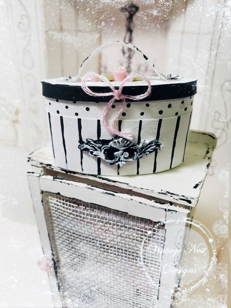 Hat Band Box No.53 Dollhouse Miniature Handmade image 5