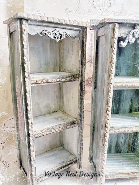 Old Heirloom Cabinet No.63 Dollhouse Miniature Handmade image 2