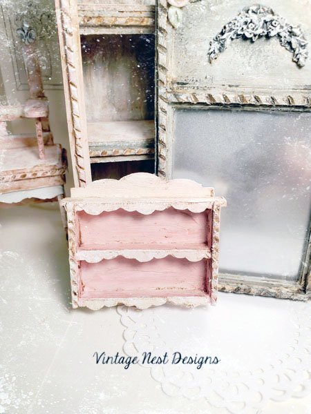 Cabinet Shelf No.62 Dollhouse Miniature Handmade image 2