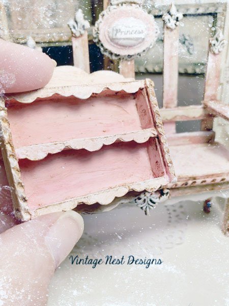 Cabinet Shelf No.62 Dollhouse Miniature Handmade image 3