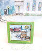 Model A Truck No.1:1 Dollhouse Miniature Handmade Wooden Framed Art image 0