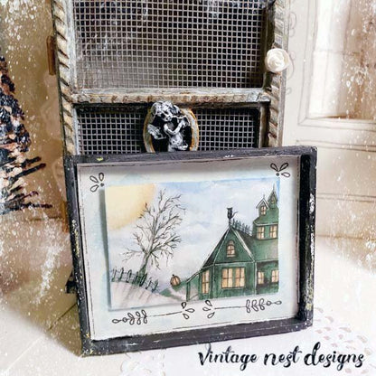 The Pumpkin & the Cat No.2:2 Dollhouse Miniature Handmade image 2