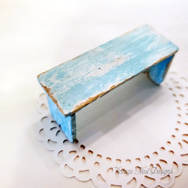 Bench No.11 Dollhouse Miniature Handmade image 0