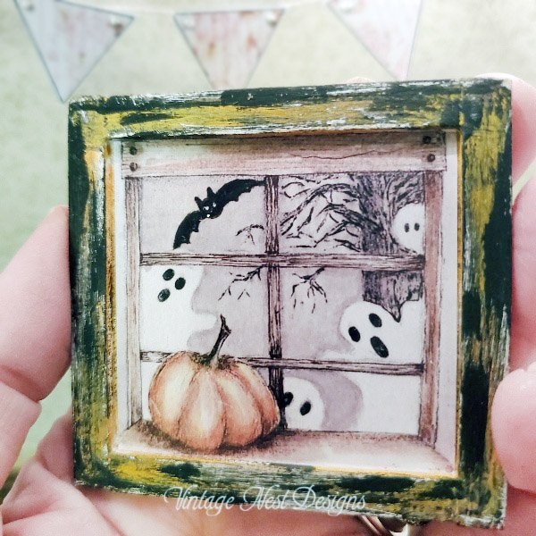 Halloween Ghosts No.1:2 Dollhouse Miniature Handmade image 2