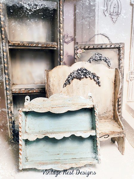 Shelf No.64 Dollhouse Miniature Handmade image 2