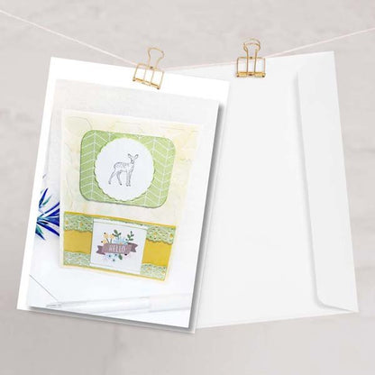 Animal Card No.1 Greeting Blank Inside Handmade One of a Kind image 2