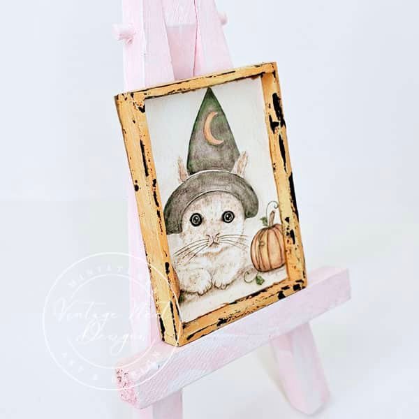 Halloween Kitten No.1:1 Digital Print Watercolor Painting image 1