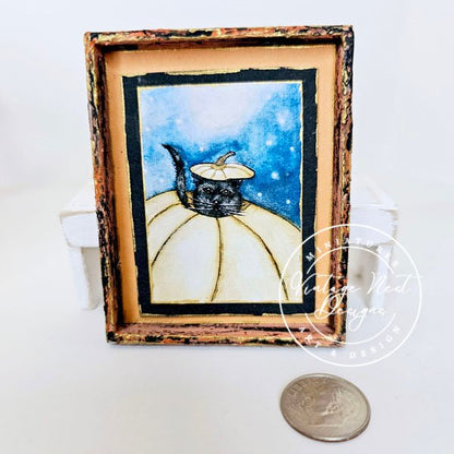 Dollhouse Miniature Pumpkin Kitty No.1:2 image 5