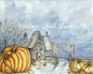 Halloween Pumpkins No.2 Digital Print Watercolor Painting image 0