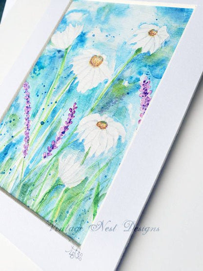 Flowers No.8 Original Watercolor Painting image 3
