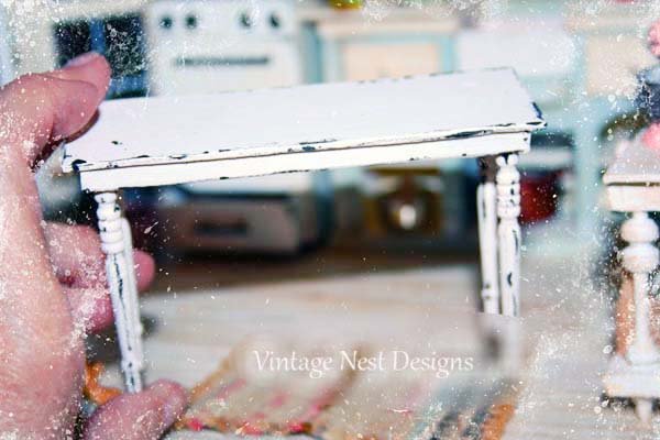 Table & Shelf No.1 Dollhouse Miniature Handmade image 3