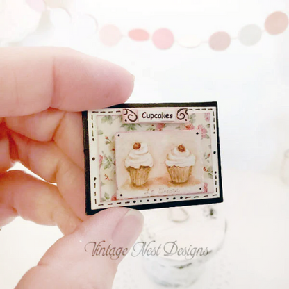 Le Treats No.1:3 Dollhouse Miniature Handmade Framed Art image 2