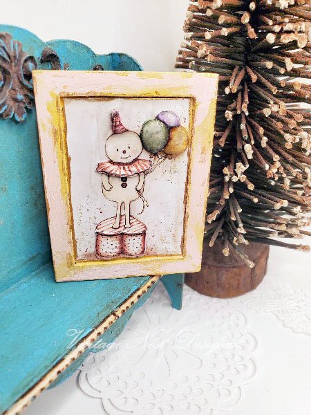 Birthday Wishes for You in 3D Dollhouse Miniature Handmade Wooden Framed Art image 7