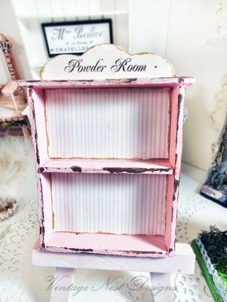 Cabinet Shelf No.110 Dollhouse Miniature Handmade image 1