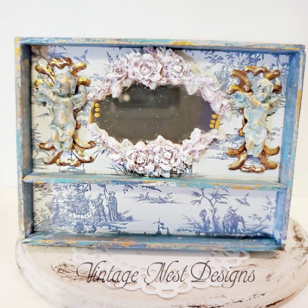 Cabinet Shelf No.75 Dollhouse Miniature Handmade image 0
