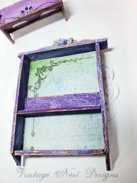 Cabinet Shelf No.102 Dollhouse Miniature Handmade image 2