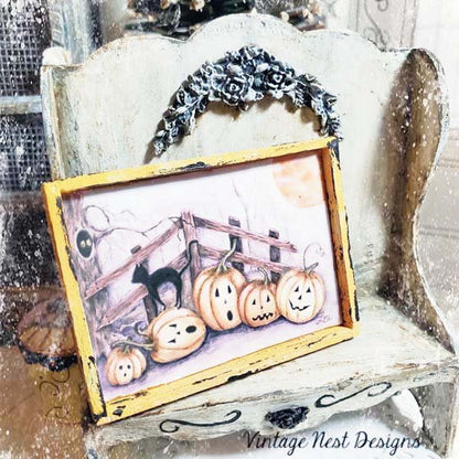 Halloween Pumpkins No.6:2 Dollhouse Miniature Handmade image 1