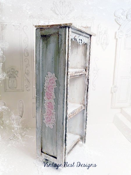 Old Heirloom Cabinet No.63 Dollhouse Miniature Handmade image 6