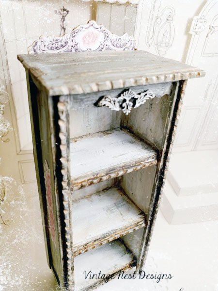 Old Heirloom Cabinet No.63 Dollhouse Miniature Handmade image 7