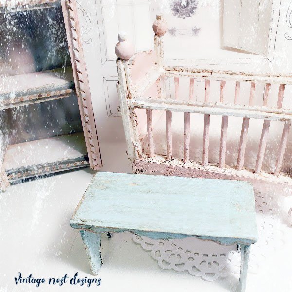 Bench No.7 Dollhouse Miniature Handmade image 1