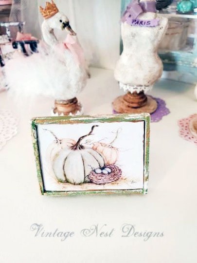 Pumpkin Patch No.4:1 Dollhouse Miniature Handmade image 0