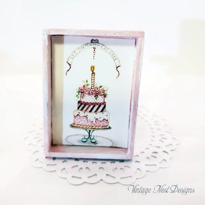 Cake No.8:1 Dollhouse Miniature Handmade image 0