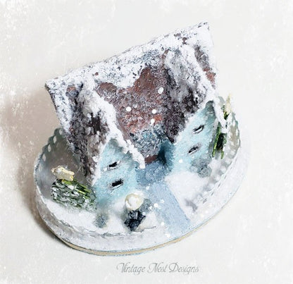 Christmas House No.2 Handmade Miniature image 3