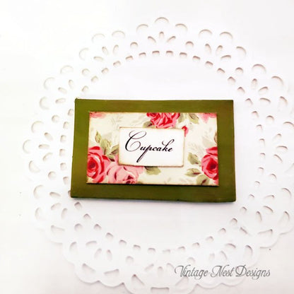 Cupcake Sign No.32 Dollhouse Miniature Handmade image 3