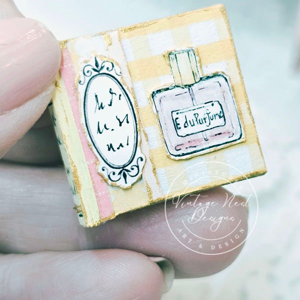 Shabby Book Set No.44 Dollhouse Miniatures Handmade image 3