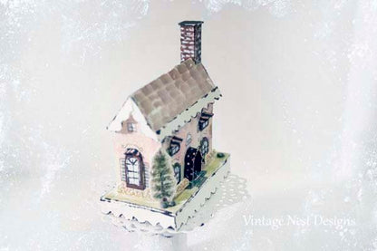 Putz Pink House No.7 Handmade Miniature image 4