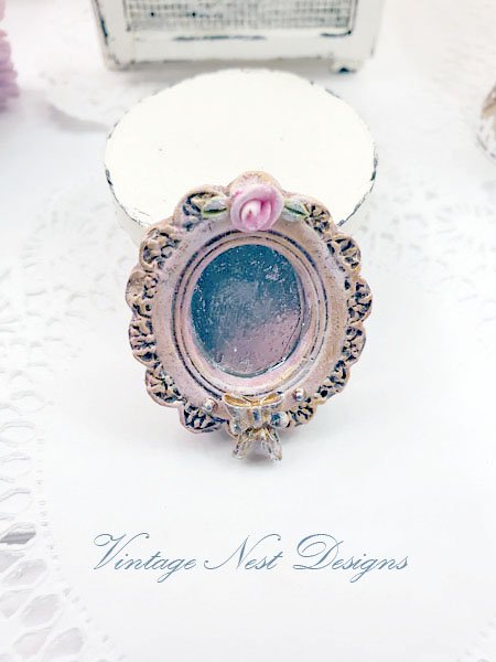 Mirror No.4 Original Painting Dollhouse Miniature Handmade image 2