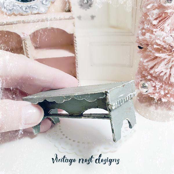 Bench No.9 Dollhouse Miniature Handmade image 3